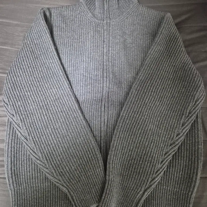 [BUNJANG] The Row Roy Full Zip Knit Grey Melange Size 3 / 인더로우 로이 풀집업 니트 그레이멜란지 3