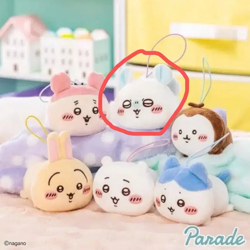 [BUNJANG] Chiikawa Momonga Neso Berry Mascot Plush / [정품] 치이카와 네소베리 모몽가 마스코트 인형