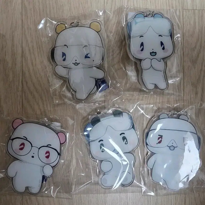 [BUNJANG] MemeMoo PLAVE Medihill Acrylic Keyring Bundle Set (5 pcs) / [미개봉] 므메미무 플레이브 메디힐 아크릴키링 일괄 5개