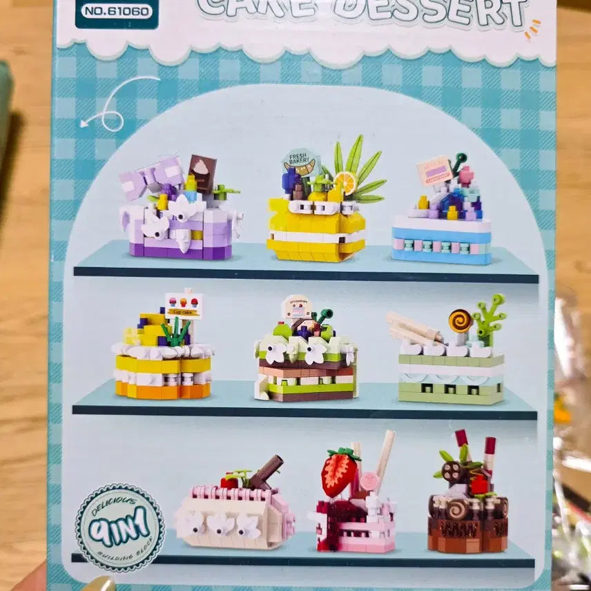 [BUNJANG] Dessert Cake Nano Block Set / 디저트 케이크 나노 블럭 7종 일괄