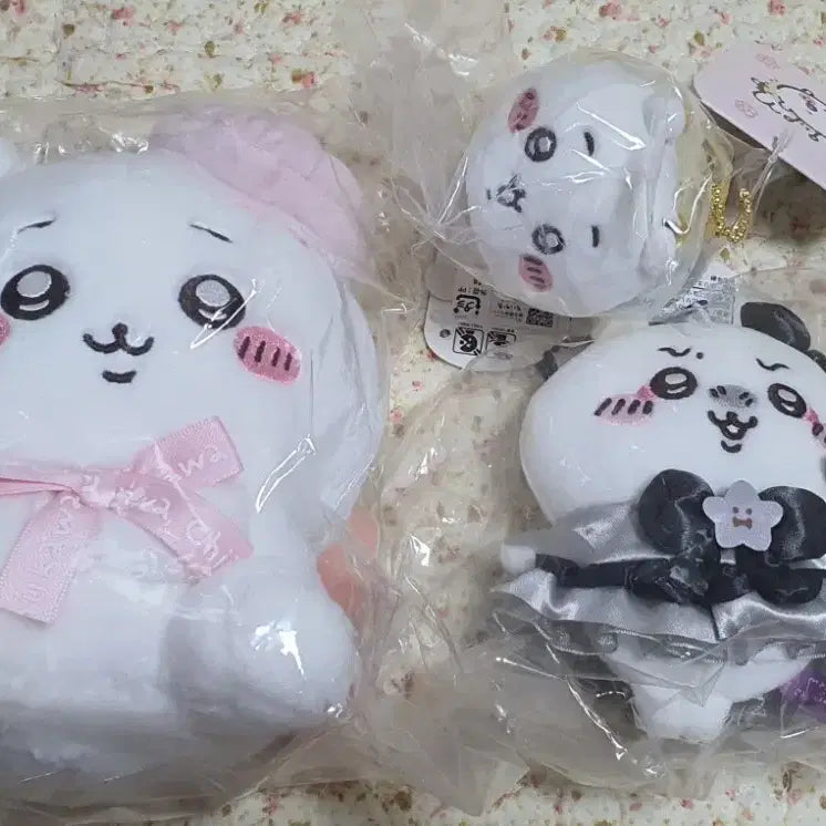 [BUNJANG] Chikawa Official Plush Doll Set (Plushie, Keychain) / 정품 치이카와 인형 세트 (봉제인형, 키링)