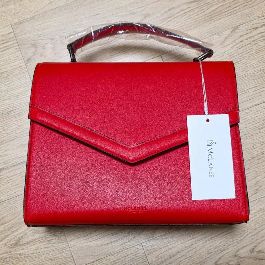 [BUNJANG] Mac Mcllany Raya Tote &amp; Crossbody Bag Red / 맥끌라니 라야 토트앤 크로스백 레드 새상품