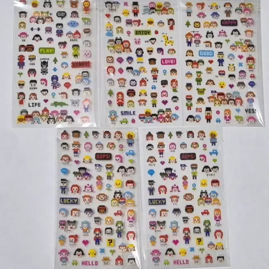 [BUNJANG] My Pixel Studio Sticker Set / 고전문구 마이픽셀 스튜티오 스티커