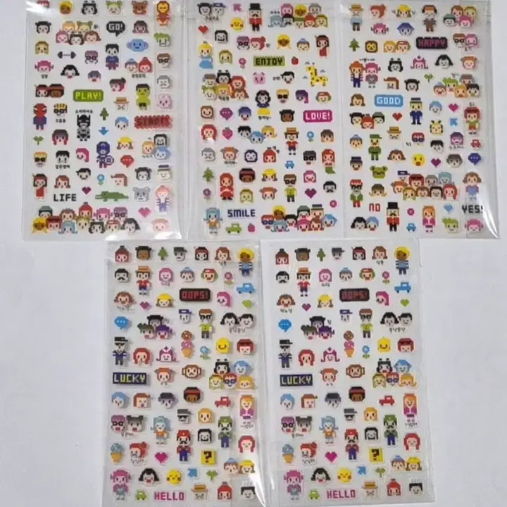 [BUNJANG] My Pixel Studio Sticker Set / 고전문구 마이픽셀 스튜티오 스티커