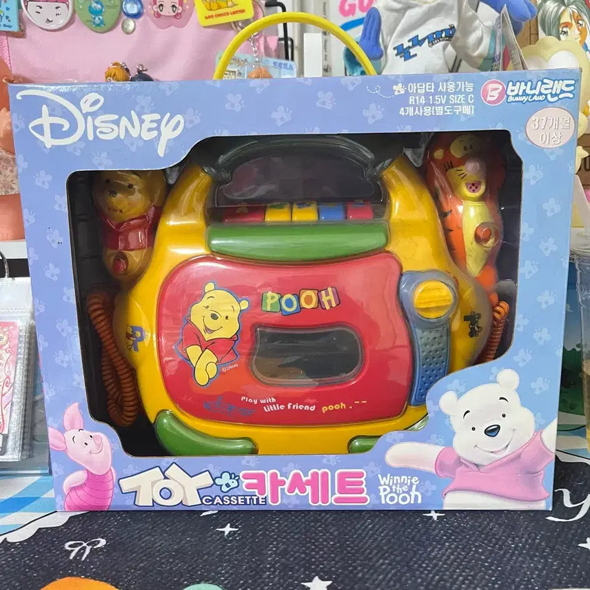 [BUNJANG] Vintage Disney Winnie the Pooh Toy Cassette Player / 고전 디즈니 푸우 토이 카세트