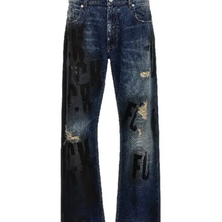 [BUNJANG] Alyx Graphic Detail Denim Pants Size S / 알릭스 그래픽 디스 데님 팬츠 S 1회착