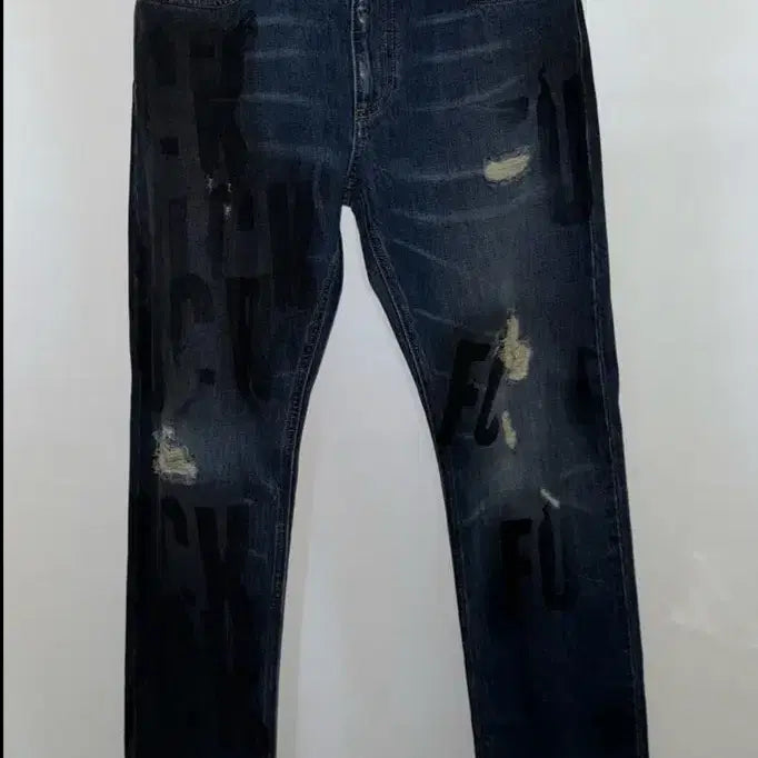 [BUNJANG] Alyx Graphic Detail Denim Pants Size S / 알릭스 그래픽 디스 데님 팬츠 S 1회착
