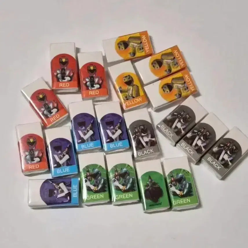 [BUNJANG] Power Rangers Eraser Bundle Set / 5개일괄)고전 파워레인져 지우개