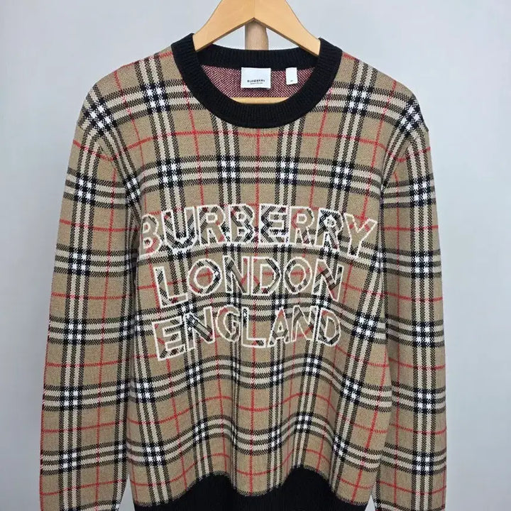 [BUNJANG] Burberry London Jacquard Knit Sweater M / 정품] 버버리 런던 자카드 니트 스웨터  M/ 실착 1회