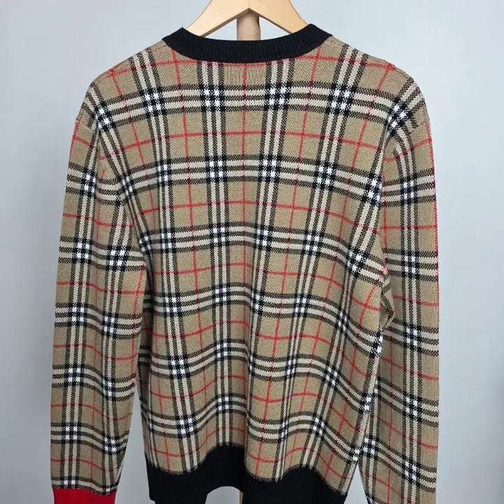 [BUNJANG] Burberry London Jacquard Knit Sweater M / 정품] 버버리 런던 자카드 니트 스웨터  M/ 실착 1회