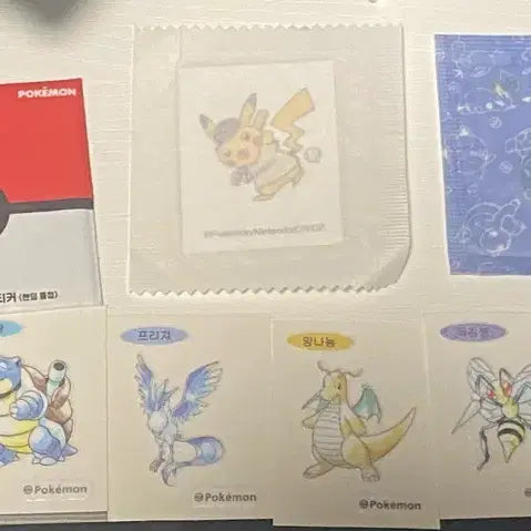 [BUNJANG] Pokemon Bread Stickers Collection Bundle / 포켓몬 빵 띠부띠부씰 모음11개