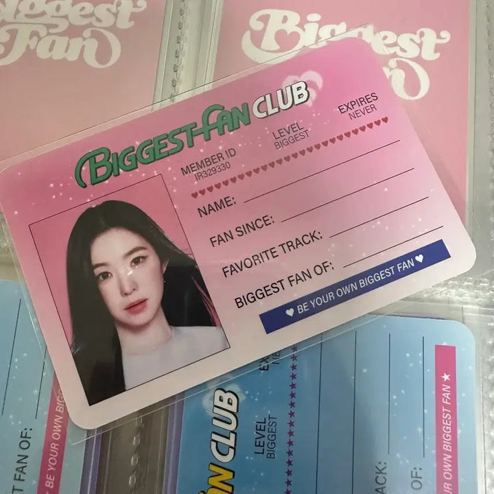 [BUNJANG] Red Velvet Irene Biggest Fan Club Goods Card / 레드벨벳 아이린 Biggest Fan Club 팬클럽 굿즈