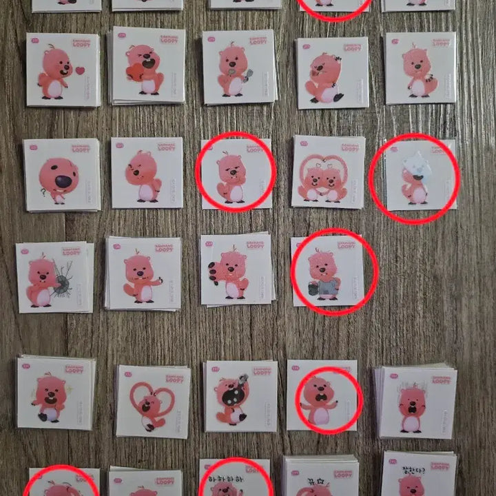 [BUNJANG] Jangmang Rupy TTI BBO Seal Stickers (No. 201-300) / 잔망루피띠부씰(201-300번) 교환및판매