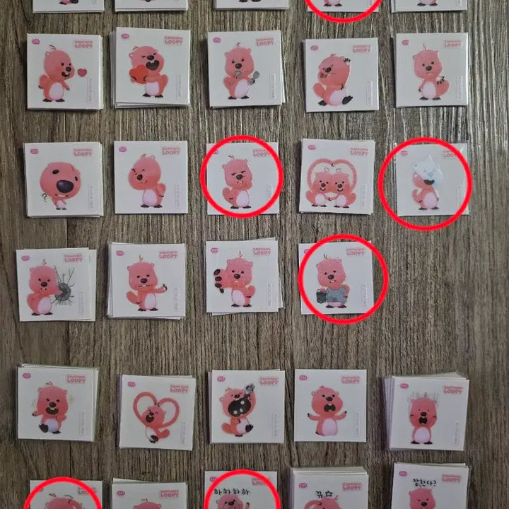 [BUNJANG] Jangmang Rupy TTI BBO Seal Stickers (No. 201-300) / 잔망루피띠부씰(201-300번) 교환및판매