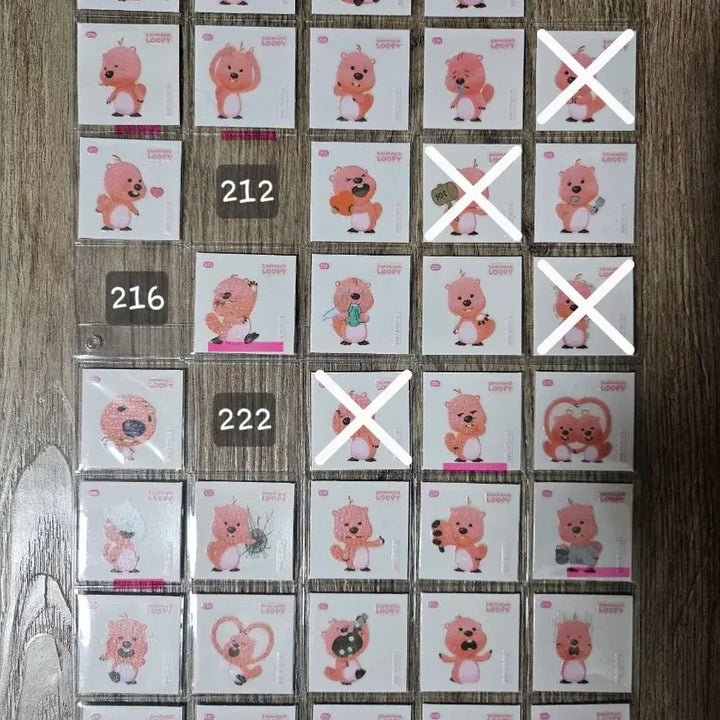 [BUNJANG] Jangmang Rupy TTI BBO Seal Stickers (No. 201-300) / 잔망루피띠부씰(201-300번) 교환및판매