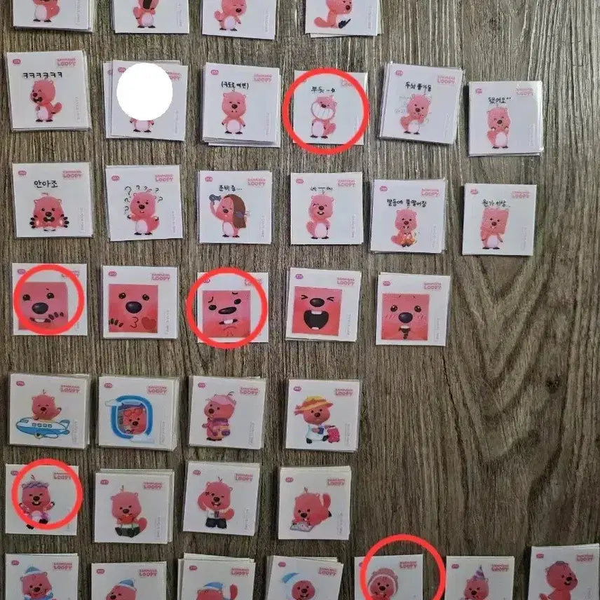 [BUNJANG] Jangmang Rupy TTI BBO Seal Stickers (No. 201-300) / 잔망루피띠부씰(201-300번) 교환및판매
