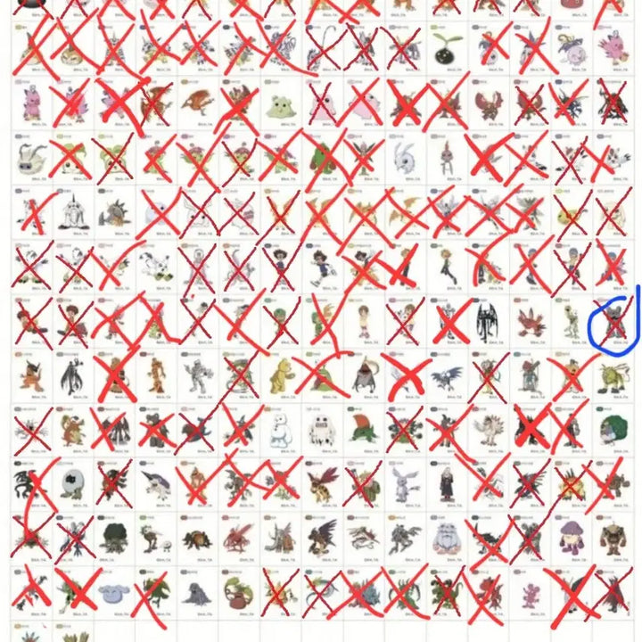 [BUNJANG] Digimon Bread Sticker Collection (58 Variants) - Bundle Set Available / 디지몬빵 띠부씰 52종/일괄시 2.0