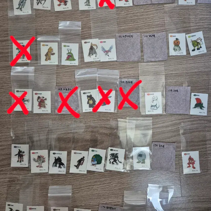 [BUNJANG] Digimon Bread Sticker Collection (58 Variants) - Bundle Set Available / 디지몬빵 띠부씰 52종/일괄시 2.0