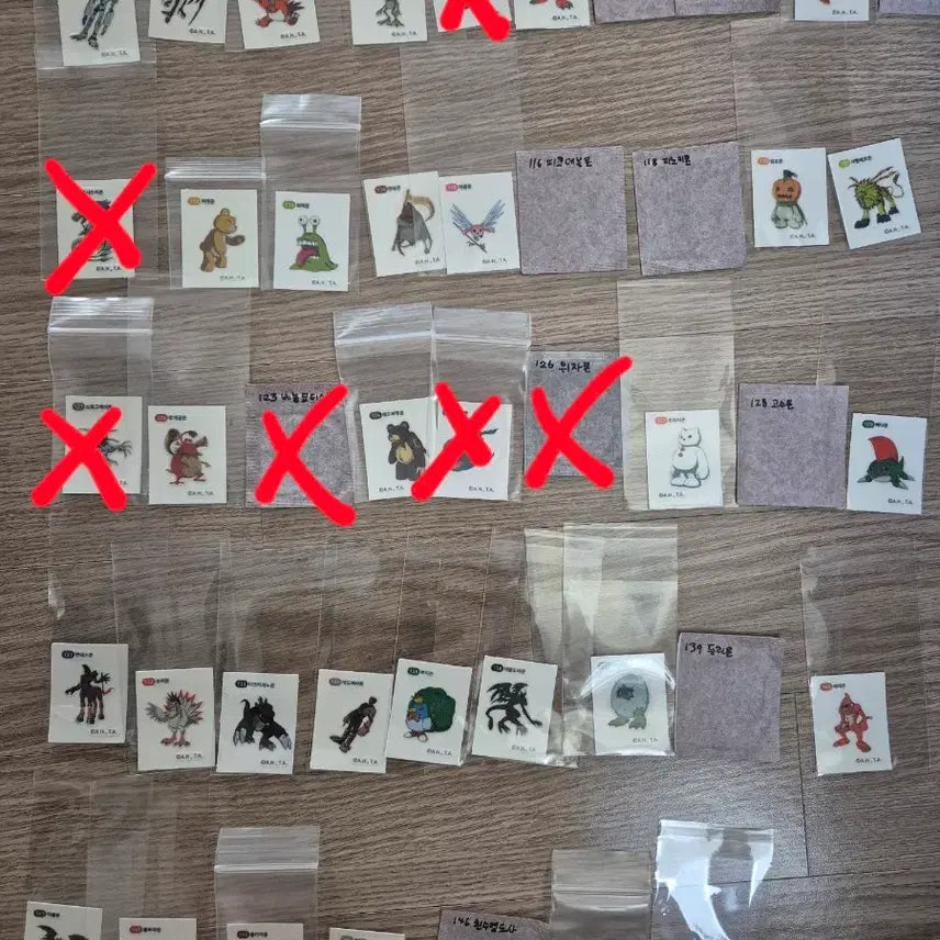 [BUNJANG] Digimon Bread Sticker Collection (58 Variants) - Bundle Set Available / 디지몬빵 띠부씰 40종/일괄시 1.1