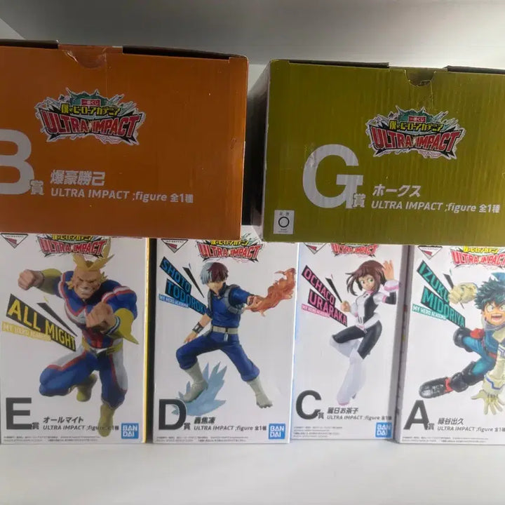 [SOLD OUT] 나히아 제일복권 울트라 임팩트 피규어 일괄 올마이트 호크스