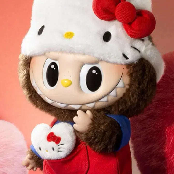 [BUNJANG] Labubu x Hello Kitty Collaboration Plush Toy / 새상품 라부부 헬로키티 인형
