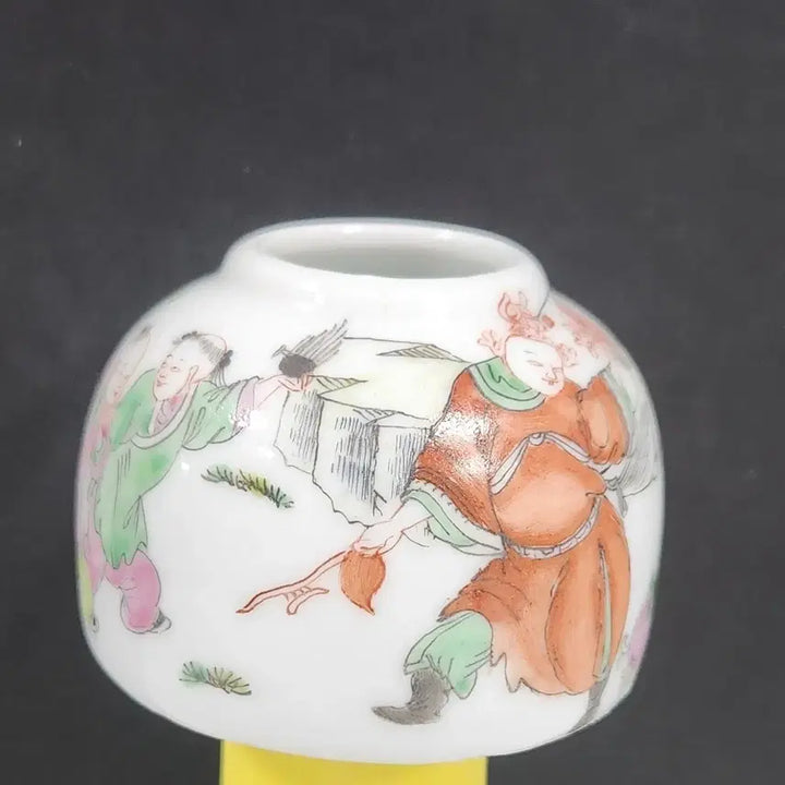 [BUNJANG] Chinese Celadon Porcelain Tongzhi Era Blue and White Child Motif Taebaek Vase / 중국도자기               청동치 분채 동자문 태백존