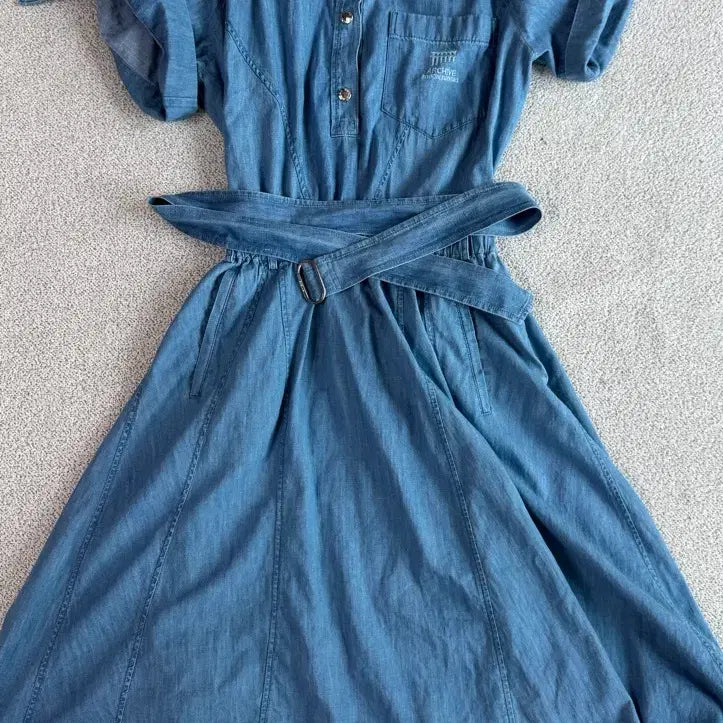 [BUNJANG] System Denim One-Piece Dress (New) / 시스템 데님 청 원피스 (새상품)한섬타임마인막스마라산드로마쥬오브제이미스미