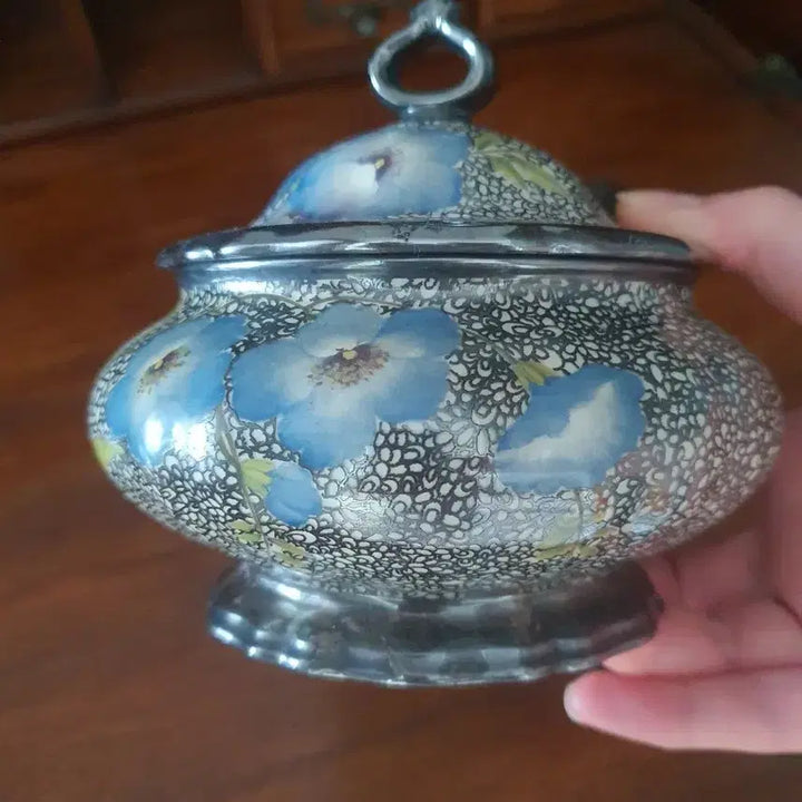 [BUNJANG] Rosenthal Silver Overlay Sugar Bowl / 독일 로젠탈 실버오버레이