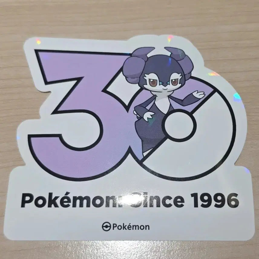 [BUNJANG] Pokemon 30th Anniversary Logo Sticker Set / 포켓몬 30주년 기념 로고 스티커 에써르 수컷 성수 팝업 가챠