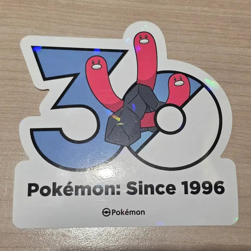 [BUNJANG] Pokemon 30th Anniversary Logo Sticker Floor Trio Seongsu Pop-Up Gacha / 포켓몬 30주년 기념 로고 스티커 바닥트리오 성수 팝업 가챠