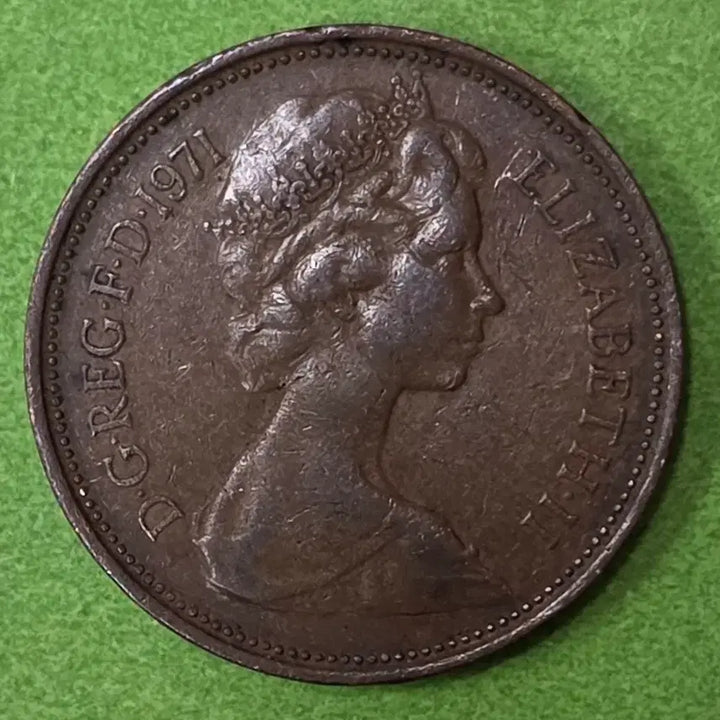 [BUNJANG] 1971 United Kingdom 2 Pence Coin / 1971년 영국 2펜스 동전 M3068
