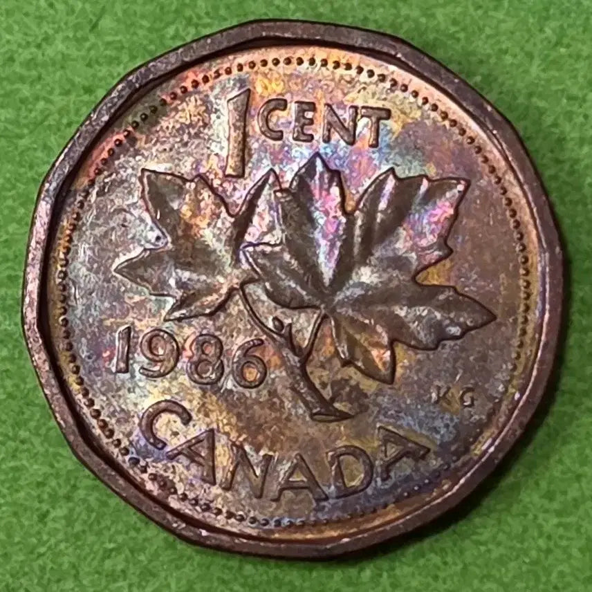 [BUNJANG] 1986 Canada 1 Cent Coin / 1986년 캐나다 1센트 동전 M3070
