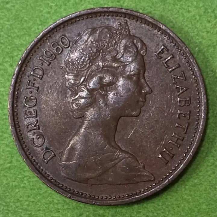 [BUNJANG] 1980 United Kingdom 2 Pence Coin / 1980년 영국 2펜스 동전 M3073
