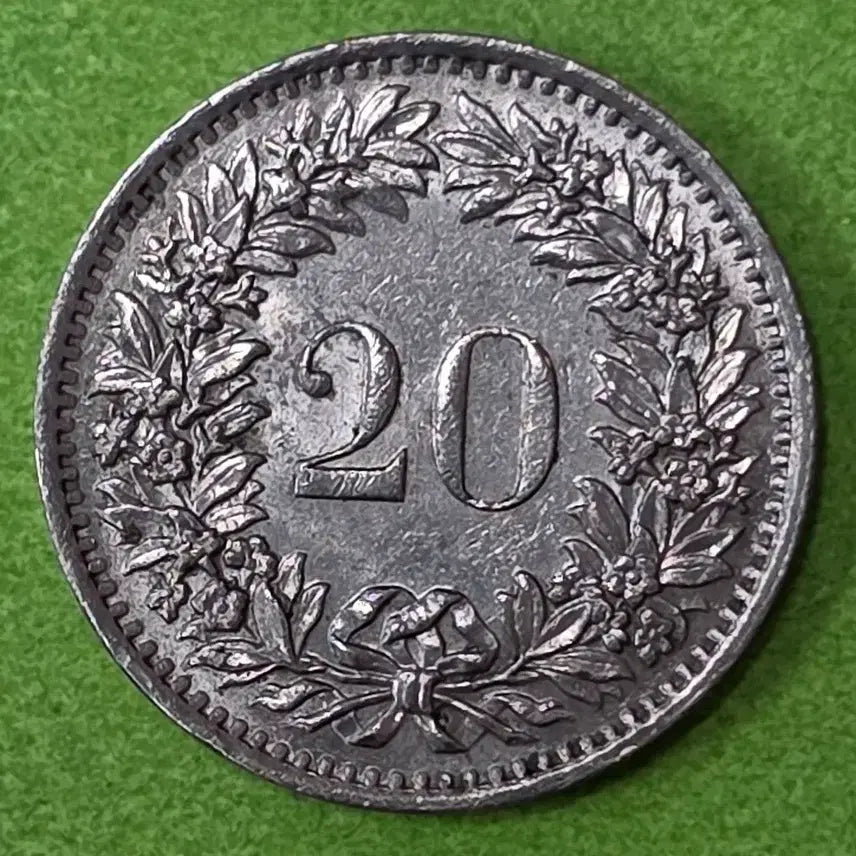 [BUNJANG] 1970 Switzerland 20 Rappen Coin / 1970년 스위스 20라펜 동전 M3074