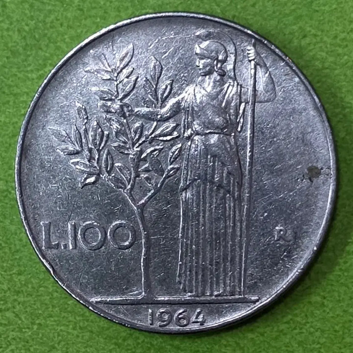 [BUNJANG] 1964 Italy 100 Lire Coin / 1964년 이탈리아 100리라 동전 M3078