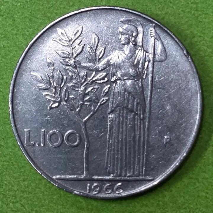 [BUNJANG] 1966 Italy 100 Lire Coin / 1966년 이탈리아 100리라 동전 M3081