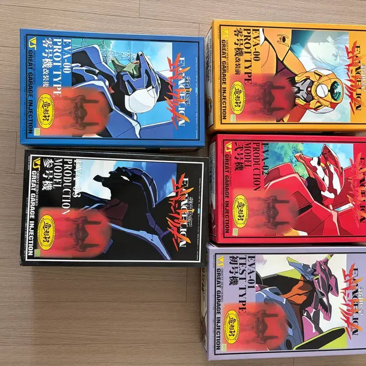 [BUNJANG] Evangelion Garage Injection 5-Set Kit / 에반게리온 Garage Ingection 5종 세트