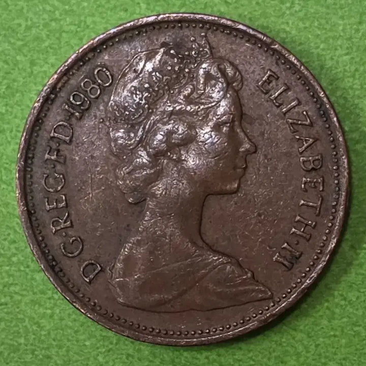 [BUNJANG] 1980 United Kingdom 2 Pence Coin / 1980년 영국 2펜스 동전 M3088
