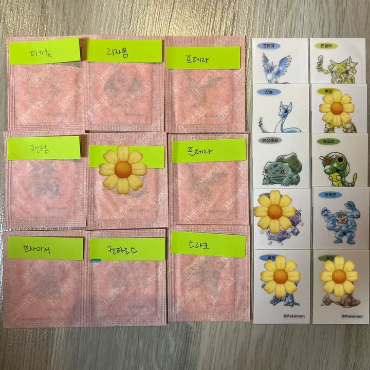 [BUNJANG] Pokemon Stickers Artwork Trading and Sales / 포켓몬 띠부씰 아트워크 판매 및 교환 합니다.