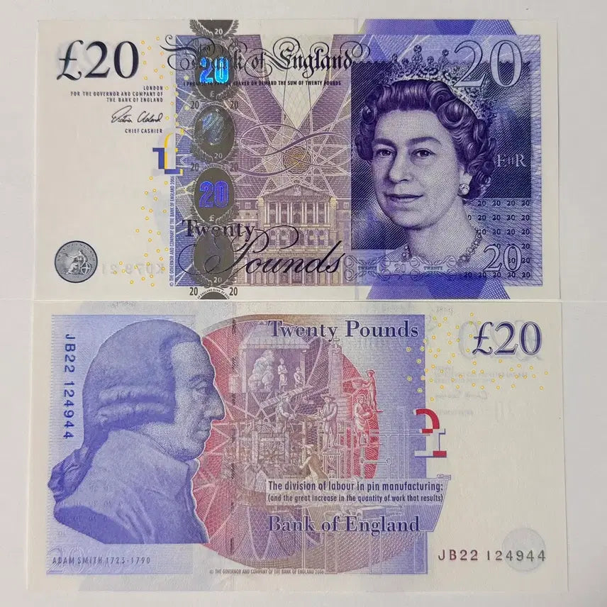 [BUNJANG] United Kingdom 2012 20 Pounds Uncirculated Banknote / 영국 2012 20파운드 미사용