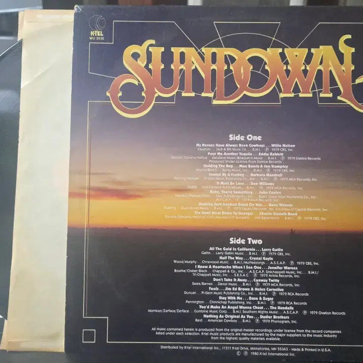[BUNJANG] Sundown Compilation LP - Various Artists (Nelson et al.) US Pressing / 컴필레이션 LP_Sundown(넬슨외)_US