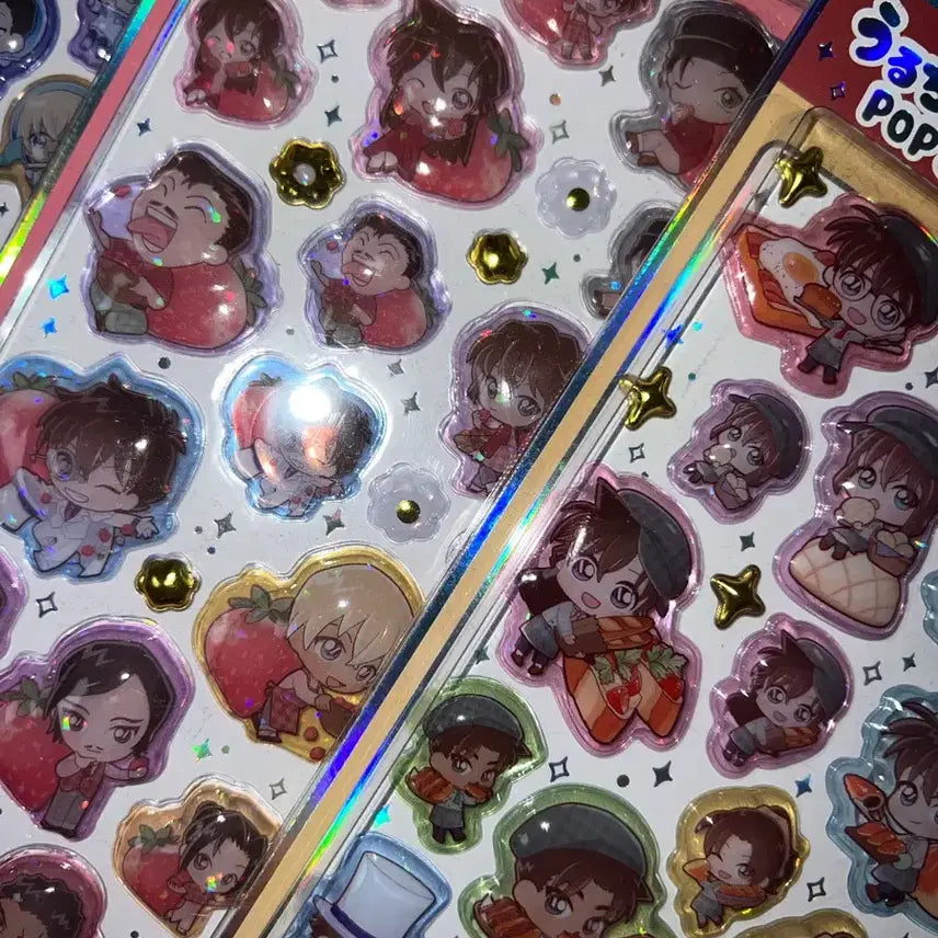 [BUNJANG] Detective Conan POP SEAL Sticker Bundle Set (Sealed) / (일괄) 명탐정 코난 POP SEAL 입체 팝씰 스티커 봉봉드롭