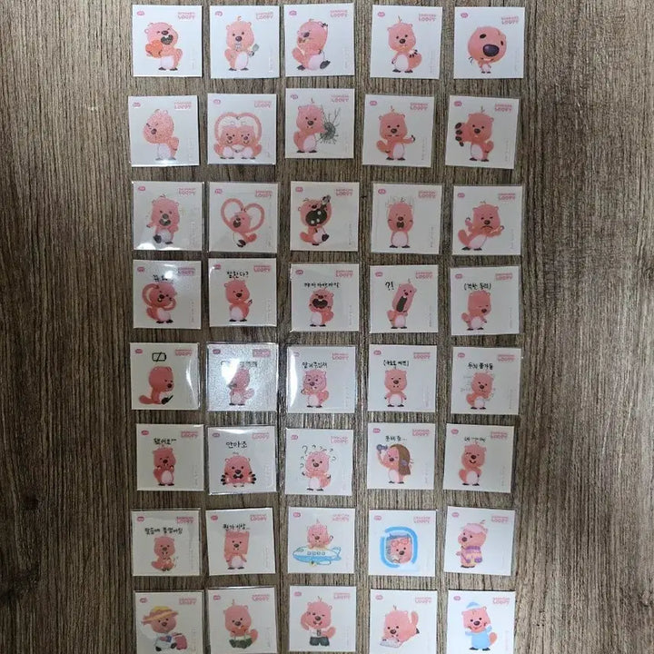 [BUNJANG] Jangmang Luffy Petit Seal Set (201-300) - 50 Variety Bundle / 잔망루피띠부씰(201-300) 50종일괄