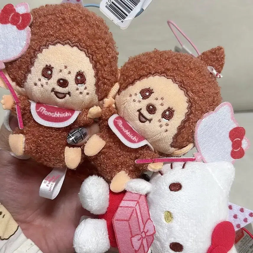 [BUNJANG] Monchhichi Hello Kitty Collaboration Bundle Set / 몬치치 헬로키티 콜라보 일괄 세트
