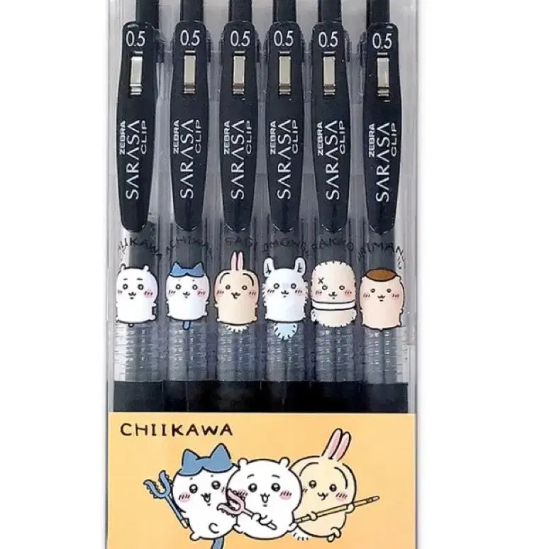 [BUNJANG] Chiikawa Sarasa Ballpoint Pen Set / 치이카와 콩눈 SARASA 사라사 볼펜 세트