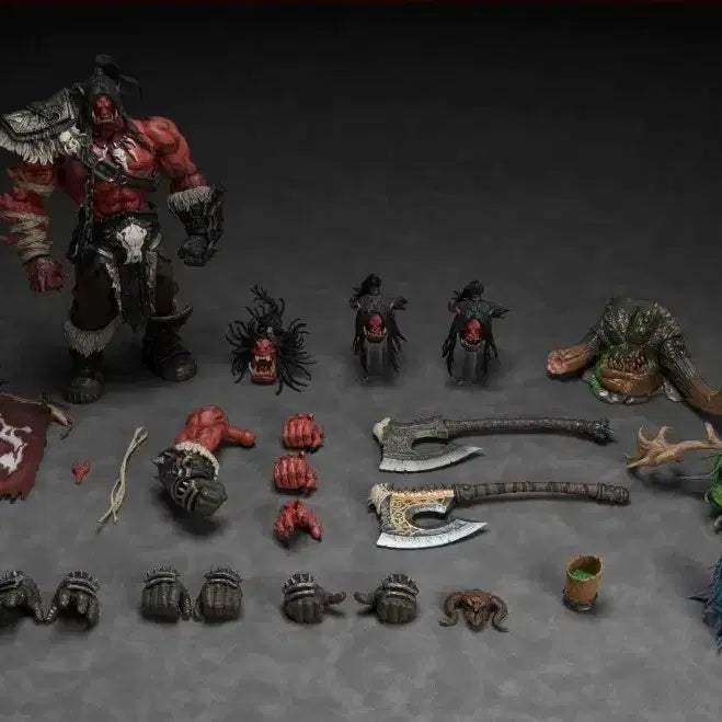 [BUNJANG] Hero Toys Grommash Hellscream Red Color Limited Edition Figure / 히어로토이즈 (레드컬러)한정판 그롬마쉬헬스크림 팝니다