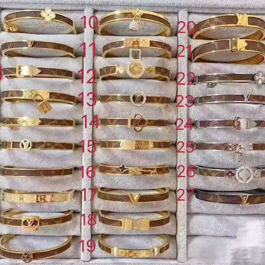 [BUNJANG] Louis Vuitton Genuine Leather Reform Bracelet / 루이비통 정품 가죽으로 리폼 제작 팔찌 판매합니다.