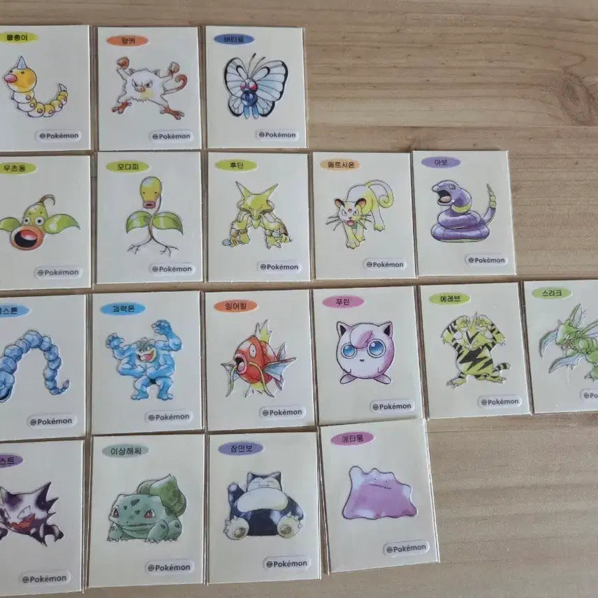 [BUNJANG] Pokemon Artwork Seal Trading Cards / 포켓몬 아트워크씰 판매