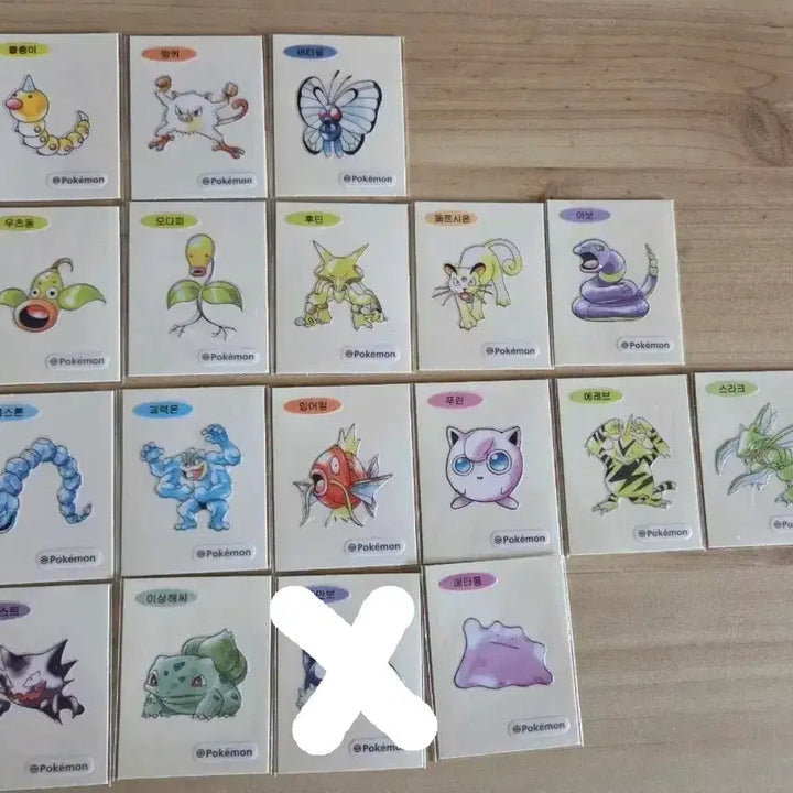 [BUNJANG] Pokemon Artwork Seal Trading Cards / 포켓몬 아트워크씰 판매