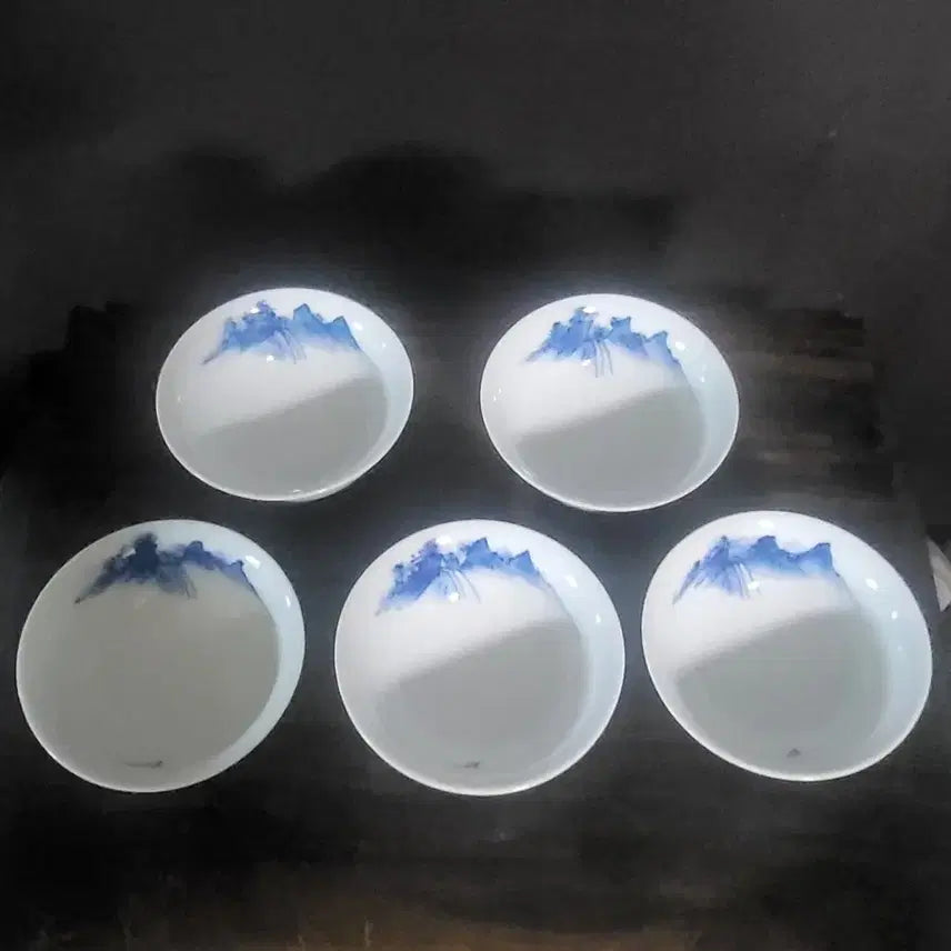 [BUNJANG] Blue and White Porcelain Landscape Tea Bowl / 찻잔,다완(k-348)